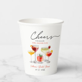 Lieve Cocktail Bruidsfeest Party Papieren Bekers