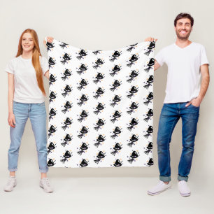 Lieve Confetti Heks en Bezem Halloween Fleece Deken