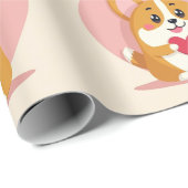 lieve corgi-hoes cadeaupapier (Rol Hoek)