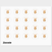 Lieve Corgi Moeder Moederdag Ronde Sticker (Vel)