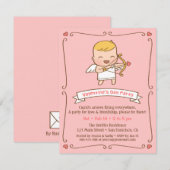 Lieve Cupido Valentijnsdag Feest Uitnodigingen (Voorkant / Achterkant)