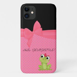 Lieve Cute Kikker op Stippen-Hallo Prachtig Case-Mate iPhone Case