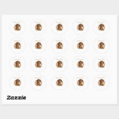 Lieve Dachshond Mama Moederdag Ronde Sticker (Vel)