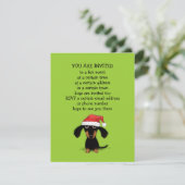 Lieve Dachshund Kerstman Kerstfeestje Kaart (Staand voorkant)