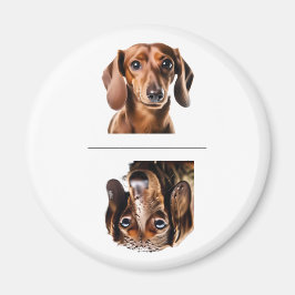 Lieve Dachshund Schone/Vuile Vaatwasser Magneet