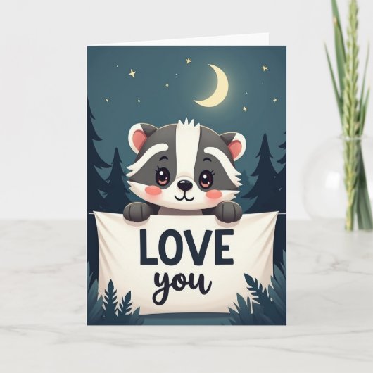 Lieve Das Ik Hou van Jou Kaart (Voorkant)
