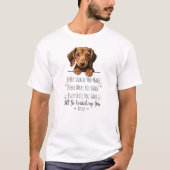 Lieve Daschond Honden Vader Grappig T-shirt (Voorkant)