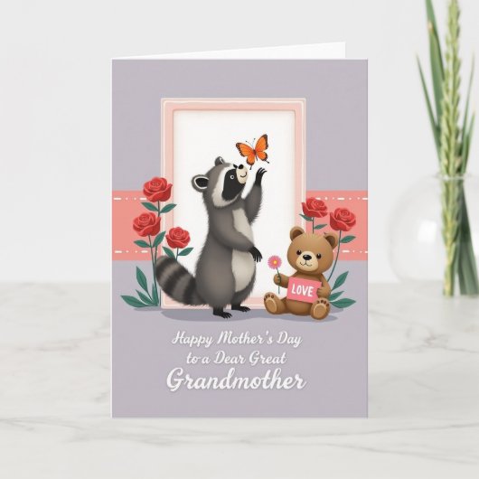 Lieve Dieren Moederdagkaart Kaart (Voorkant)