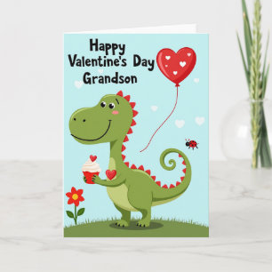 Lieve Dino Valentijnskaart voor kleinzoon Kaart