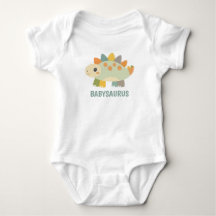 Lieve dinosaurus gepersonaliseerde baby-body