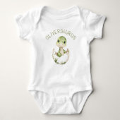 Lieve dinosaurus Persoonlijke Dino Babysaurus Romper (Voorkant)