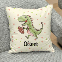 Lieve dinosaurus speelt American Football geperson