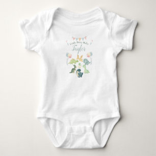 Lieve dinosaurus waterverf gepersonaliseerd romper