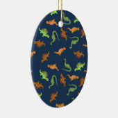 Lieve Dinosaurussen Patroon Keramisch Ornament (Rechts)