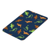 Lieve Dinosaurussen Patroon Magneet (Linkerzijde)