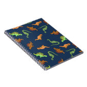 Lieve Dinosaurussen Patroon Notitieboek (Rechterzijde)