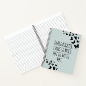 Lieve dochter, ik heb u nog zoveel te zeggen. notitieboek (Binnen)