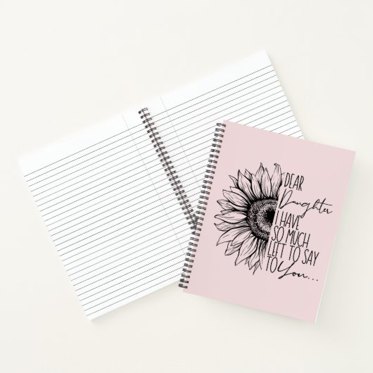 Lieve dochter, ik heb u nog zoveel te zeggen   notitieboek (Binnen)