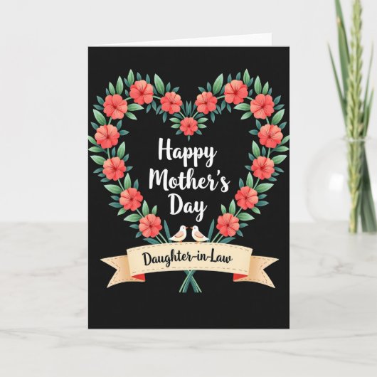 Lieve dochter Moederdag kaart (Voorkant)