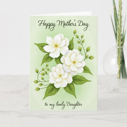 Lieve Dochter Moederdag Kaart (Voorkant)