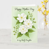 Lieve Dochter Moederdag Kaart (Gele Bloem)