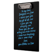 Lieve dochter van mijn beste dochter in de wet klembord (Links)