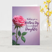 Lieve Dochters Rozen Kaart (Gele Bloem)