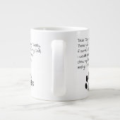Lieve Dog Dad Ma Personalized Pet Name Coffee Mok (Achterkant)