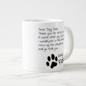 Lieve Dog Dad Ma Personalized Pet Name Coffee Mok (Voorkant rechts)