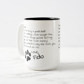 Lieve Dog Dad mam  Pet Name Coffee Mok (Voorkant links)