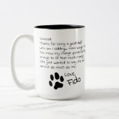 Lieve Dog Dad mam Pet Name Coffee Mok (Links)