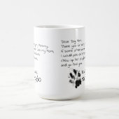Lieve Dog Mam Pap Pet Name Coffee Mok (Center)