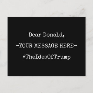 Lieve Donald de Ides van Trump Briefkaart