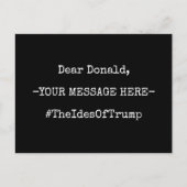 Lieve Donald de Ides van Trump Briefkaart (Voorkant)