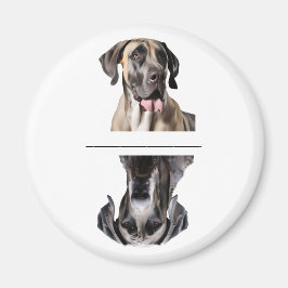 Lieve donkerkleurige Great Dane vaatwasser magneet