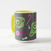 Lieve dood en Snoep! koffiezombie Mok (Voorkant links)