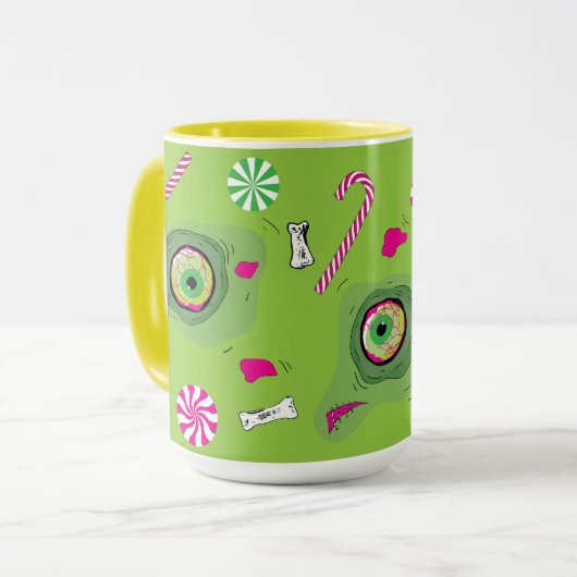 Lieve dood en Snoep! Mok (Voorkant links)