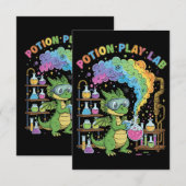 Lieve Drakenwetenschapper | Magisch Potionspeellab Bedankkaart (Voorkant / Achterkant)