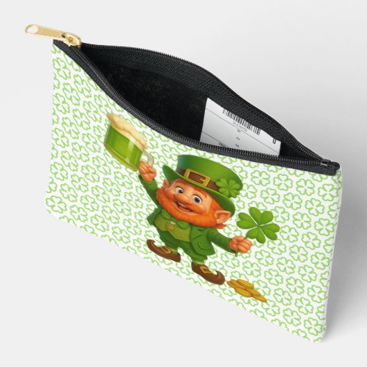 Lieve/drollige kabouter St. Patrick's Day Etui (Open)