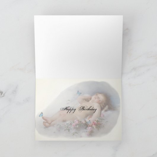 Lieve dromen, Gelukkige Verjaardag Kaart (Binnen)