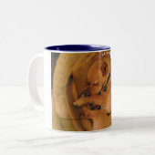 Lieve dromen! tweekleurige koffiemok (Voorkant links)