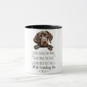 Lieve Duitse Pointer Hond Grappige Op Maat Gemaakt Mok