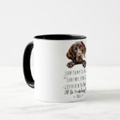 Lieve Duitse Pointer Hond Grappige Op Maat Gemaakt Mok (Voorkant links)
