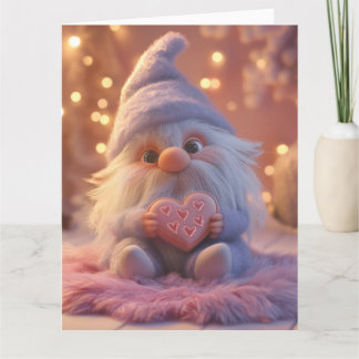 Lieve Dwerg met Hart: Valentijnsdag Ontwerp Kaart