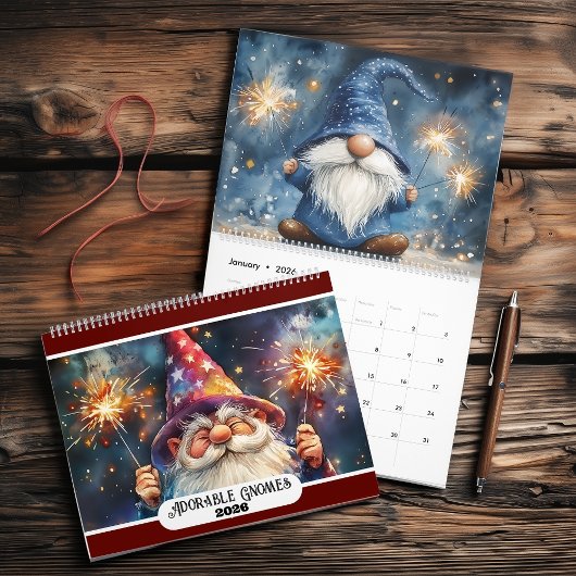 Lieve Dwergen 2027 Middelgrote Tweepagina Kalender