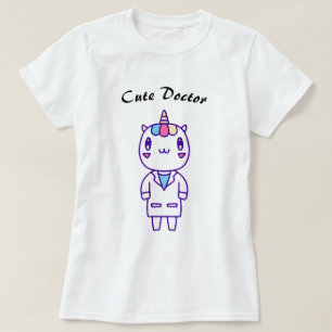 Lieve Eenhoorn Dokter – Grappige stethoscoop T-shirt