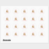 Lieve Egelvrouw Moederdag Ronde Sticker (Vel)