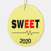 Lieve elektrotechnisch ingenieur keramisch ornament (Links)