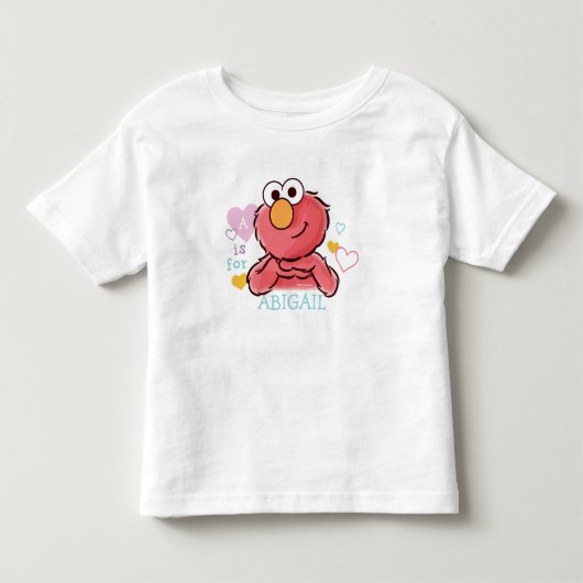 Lieve Elmo | Voeg je eigen naam toe Kinder Shirts (Voorkant)