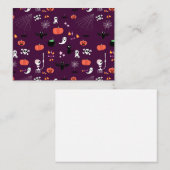 Lieve en enge Halloween-kunst Advieskaart (Voorkant / Achterkant)